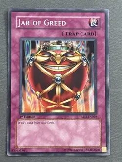 Jar of Greed SD3-EN029 Blaze of Destruction 1st Edition Common LP - Image 1