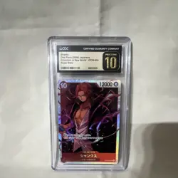 Shanks Super Rare Foil OP09-004 Emperors in New World CGC 10 Japanese CCG - Image 1