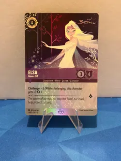 Elsa - Gloves Off (Alternate Art) 19 Disney100 Promos Holo Lorcana - Image 1