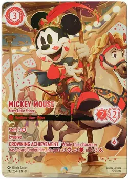 Lorcana Mickey Mouse - Brave Little Prince CGC NM 8 - Image 1