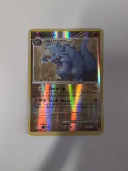 Rhydon 60/130 Diamond & Pearl Base Set Pokemon Card Reverse Holo Uncommon - MP - Image 1