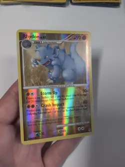 Rhydon 60/130 Diamond & Pearl Base Set Pokemon Card Reverse Holo Uncommon - MP - Image 3