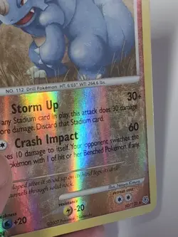 Rhydon 60/130 Diamond & Pearl Base Set Pokemon Card Reverse Holo Uncommon - MP - Image 5