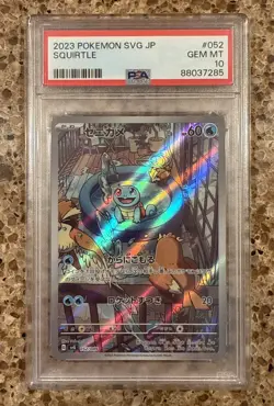 2023 Japanese Pokemon SVG Special Deck Set Squirtle Card 052/049 PSA 10 - Image 1