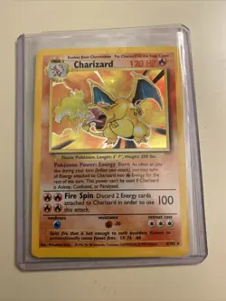Charizard Holo Base Set Pokemon Card 1999 4/102 - Image 1