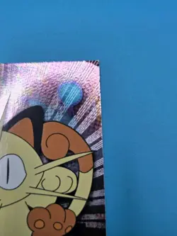 Meowth #52 Chrome Holo Foil Starburst Rare Pokemon 1999 Topps Card TV Animation - Image 2