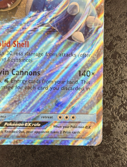 Pokemon Blastoise Ex 009/165 HP 330 STAGE 2 Jumbo Card (Oversized) - Image 4