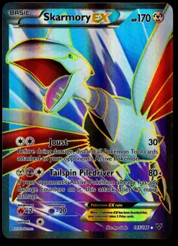 Skarmory EX (145 Full Art) 145/146 XY Base Set - Pokemon Card - NM - Image 1