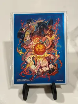 One Piece TCG: Official Card Sleeve - Ace and Sabo (10-Pack) - Image 1