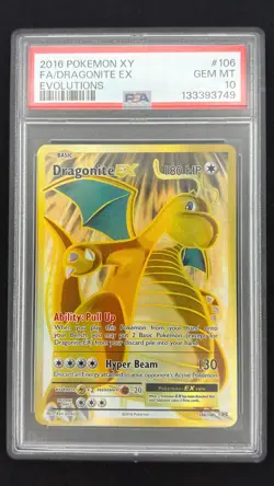 Dragonite EX 106/108 - Evolutions - Graded PSA 10 GEM MINT Pokemon Card - Image 1