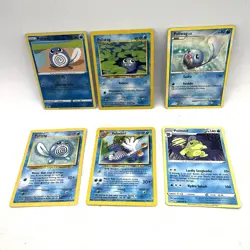 Poliwag Poliwhirl & Politoed Pokemon TCG Card Lot - Image 1