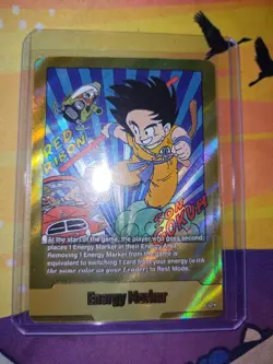 Dragon Ball Super Card Game Son Goku Energy Marker Gold Foil E-47 - Image 1