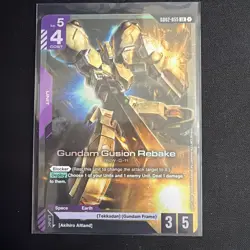 Gundam Card Game - Gundam Gusion Rebake GD02-055 LR English Holofoil - Image 1