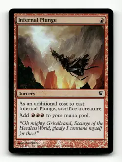 Infernal Plunge Innistrad #148 FOIL (slight foil curve) - Image 1