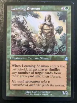 Loaming Shaman (Retro Frame) 351 Uncommon Ravnica Remastered Magic The Gathering - Image 1