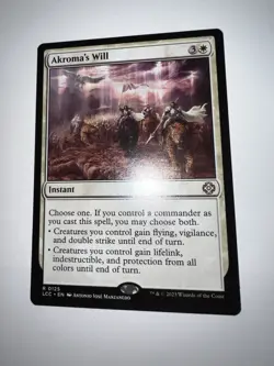 Akroma's Will Commander: the Lost Caverns of Ixalan Regular - Image 1