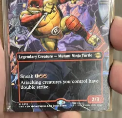 Raphael, the Nightwatcher (Borderless Scene) MTG TMT Ninja Turtles - In Hand - Image 4