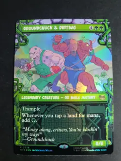 Groundchuck & Dirtbag (Showcase Foil) Rare MTG Ninja Turtles - Image 1