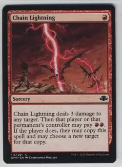 Magic the Gathering Chain Lightning Dominaria Remastered x1 MTG - Image 1