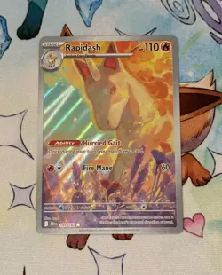 Rapidash Illustration Rare Destined Rivals IR 189/182 Pokemon TCG - Image 1
