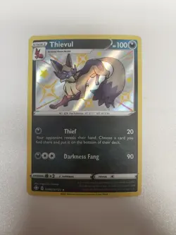 Thievul SV082/SV122 Rare Shiny Shining Fates Shiny Vault Pokemon LP - Image 1