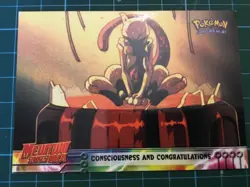 1999 Topps Pokemon Mewtwo Strikes Back #3 Consciosnes & Congratulatio Blue Logo - Image 1