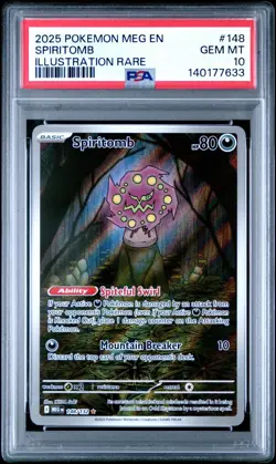 PSA 10 SPIRITOMB 148/132 ILLUSTRATION RARE MEGA EVOLUTION POKEMON 🌑 - Image 1