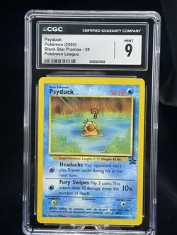 Psyduck #20 Black Star Pokemon League Promo 2000 CGC 9 💦 - Image 1