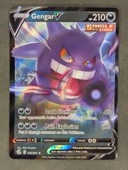 Gengar V 156/264 Pokemon TCG Ultra Rare SWSH08: Fusion Strike Near Mint - Image 1