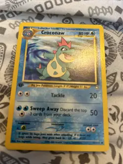 Pokemon TCG Croconaw Neo Genesis 32 Regular 1st Edition Uncommon - Image 1