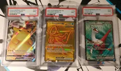 Pokemon TCG PSA 9 Lot Pikachu Vmax , HyperRare Walking Wake,UltraRare Latias EX - Image 1