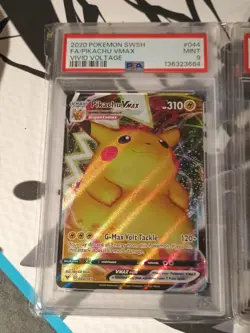 Pokemon TCG PSA 9 Lot Pikachu Vmax , HyperRare Walking Wake,UltraRare Latias EX - Image 2