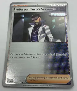 Pokemon TCG Prismatic Evolutions Professor Turo's Scenario 121/131 Reverse RH NM - Image 1
