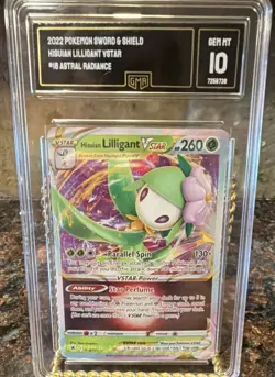Pokemon Hisuian Lilligant VSTAR #018/189 Swsh10 Astral Radiance 2022 GMA 10 Holo - Image 1