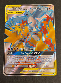 Moltres & Zapdos & Articuno GX 66/68 SM Hidden Fates Full Art Pokemon - NM - Image 1