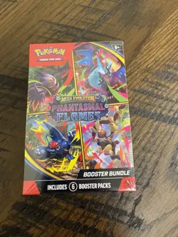 Pokemon TCG Mega Evolution Phantasmal Flames Booster Bundles New Sealed 6 Packs - Image 1