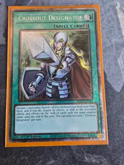 Yugioh Crossout Designator RA02-EN063 Platinum Secret Rare NM 1st Edition - Image 1