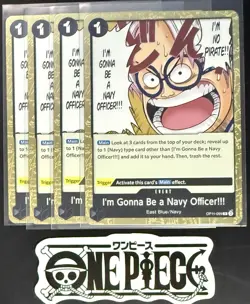 4x One Piece OP11-099 R I'm Gonna Be...- English - Foil - Playset - TCG - NM/M - Image 1