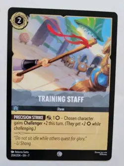 Disney Lorcana TCG - Archazia's Island: Training Staff (204/204) - Common - NM - Image 1