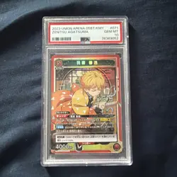 Union Arena Demon Slayer Zenitsu Agatsuma SR PSA10 Parallel Star2 Edition - Image 1