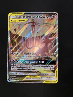 Espeon & Deoxys GX Oversized - (SM Black Star Promo) SM240 Jumbo Cards Holo - Image 1
