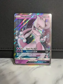 Pokemon Mewtwo GX Holo Ultra Rare TCG Card Hidden Fates 31/68 - Image 1