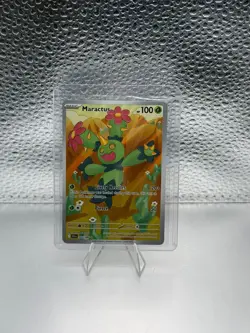 Maractus 093/086 - SV Black Bolt Illustration Rare Pokemon TCG Card - NM IR - Image 1