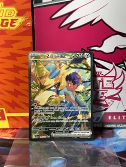 Pokemon TCG Hop's Zacian EX Holo Card 186/159 Sv09: Pokemon Journey Together - Image 1
