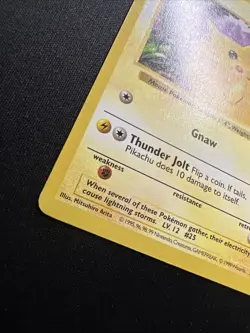 Pikachu (Red Cheeks) - 58/102 - Pokemon Base Set Shadowless Card WOTC LP - Image 4