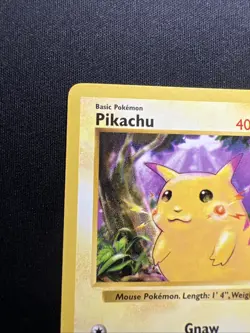 Pikachu (Red Cheeks) - 58/102 - Pokemon Base Set Shadowless Card WOTC LP - Image 5