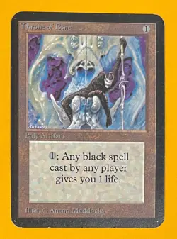 MTG THRONE OF BONE Alpha (Scratches) (OldManMTG 013-053) - Image 1