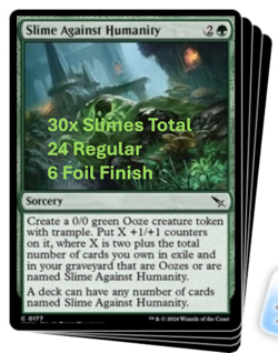 (24) Slime Against Humanity Murders at Karlov Manor (6) Foils, 30 Total - Image 1