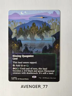 Magic MTG #0064 Hissing Quagmire Borderless Edge of Eternities Stellar Sights - Image 1