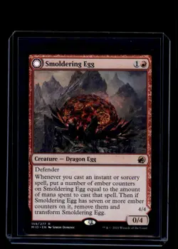 MTG Smoldering Egg #159 Rare Innistrad: Midnight Hunt - Image 1